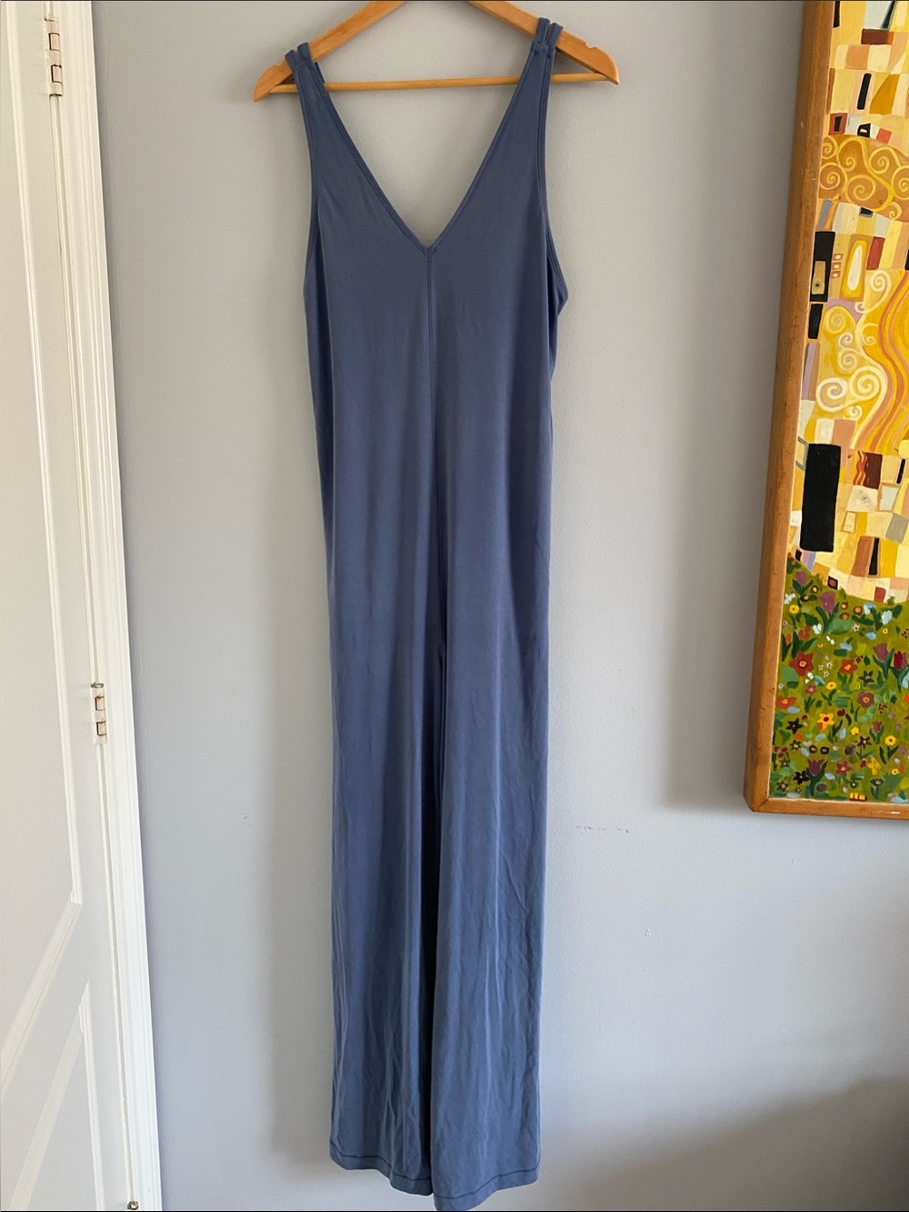 lululemon athletica Sleeveless V-Neck Maxi Dress in Slate Blue